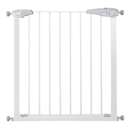 SISTEME SIGURANTA COPII - Poarta de siguranta Safety Gate pentru scari, ajustabila 76-85 cm, din otel, alba