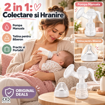Pompa de San Manuala ORIGINAL DEALS, cu Cupa din Silicon si Recipient Transparent de 150 ml, Alba, 17 x 18 cm [2]