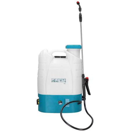 Pompe stropit - Pompa de stropit electric rucsac 16L, cu acumulator, 6 duze, lance telescopica si presiune reglabila