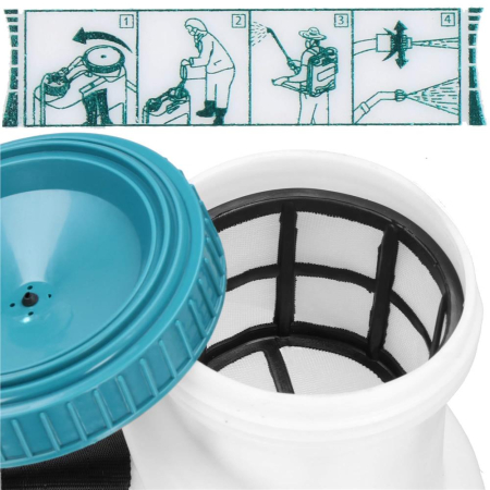 Pompa de stropit electric rucsac 16L, cu acumulator, 6 duze, lance telescopica si presiune reglabila [4]