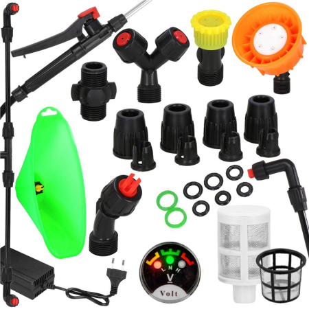 Pompa de stropit electric rucsac 16L, cu acumulator, 6 duze, lance telescopica si presiune reglabila [3]