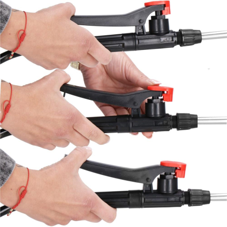 Pompa de stropit electric rucsac 16L, cu acumulator, 6 duze, lance telescopica si presiune reglabila [6]