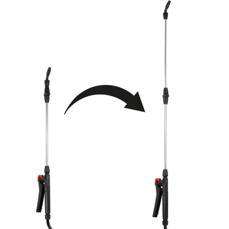 Pompa de stropit manual 8L cu lance reglabila 63 cm, 2 duze si curea de umar [20]