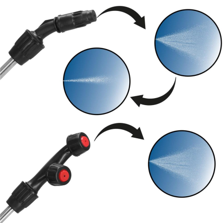 Pompa de stropit manual 8L cu lance reglabila 63 cm, 2 duze si curea de umar [2]