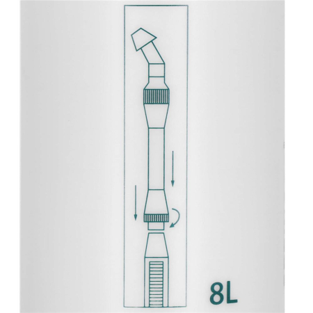 Pompa de stropit manual 8L cu lance reglabila 63 cm, 2 duze si curea de umar [5]