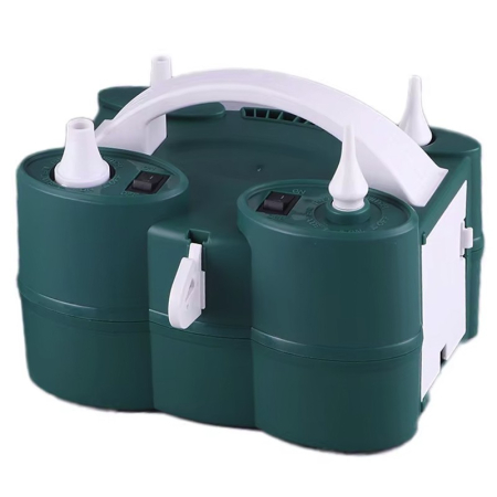 Pompe Baloane - Pompa Electrica de Umflat Baloane, , cu Doua Iesiri, 220V, Putere 600W, Accesorii petrecere, Verde