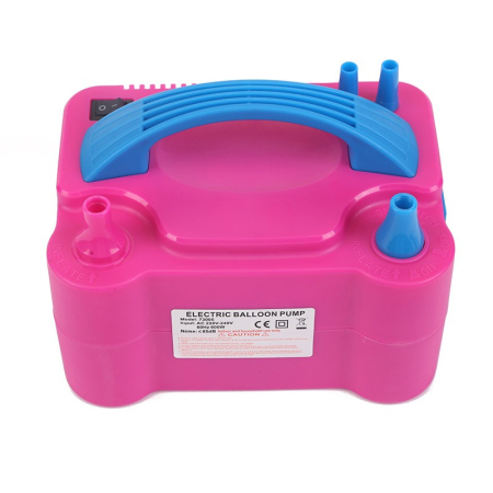 Pompa Electrica Pentru Umflat Baloane, 600 W, Roz cu albastru, [7]