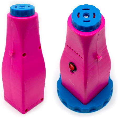 Pompa Electrica Pentru Umflat Baloane, din Plastic, Conectare la Retea, 10.5 x 10.5 x 21 cm, Portabila, Roz [2]