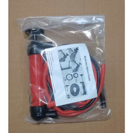 Pompa Manuala pentru Combustibil, , Pompa pentru Lichide, din Plastic Rezistent, Debit 5L per minut, 23 × 20 × 3 cm, 380 gr, Rosu [5]