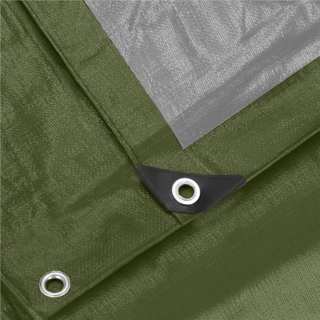 Prelata din polietilena impermeabila laminata, 120g/m2, 3x3m, verde [12]