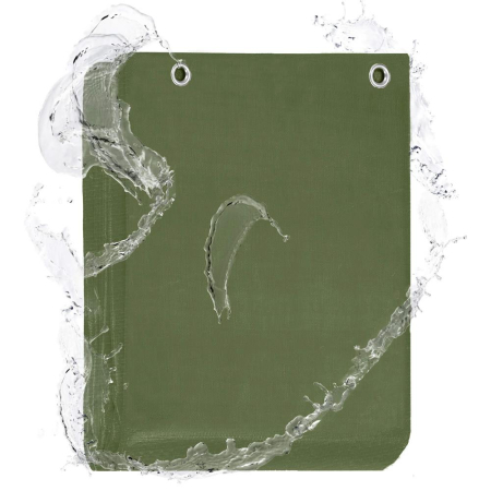 Prelata din polietilena impermeabila laminata, 120g/m2, 3x3m, verde [16]