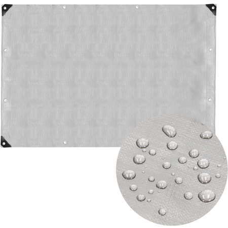 Prelata din polietilena impermeabila laminata, 210g/m2, 4x8m, gri [18]