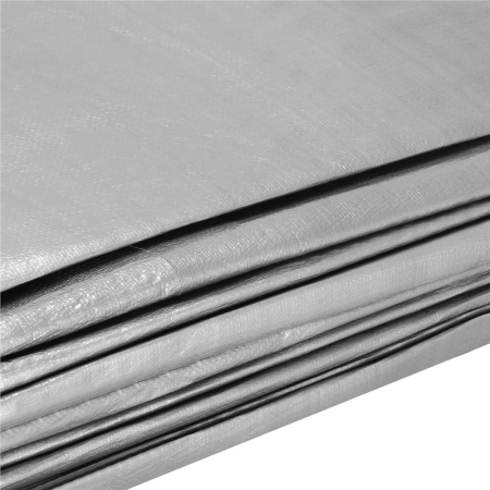 Prelata din polietilena impermeabila laminata, 210g/m2, 4x8m, gri [19]