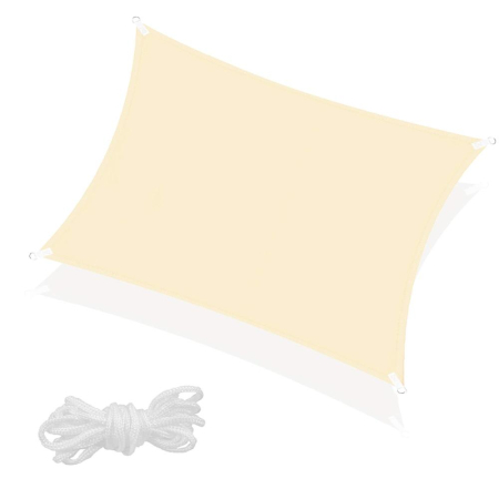 Prelata umbrire 4x3 m pentru terasa sau balcon, impermeabila, protectie UV, crem [1]