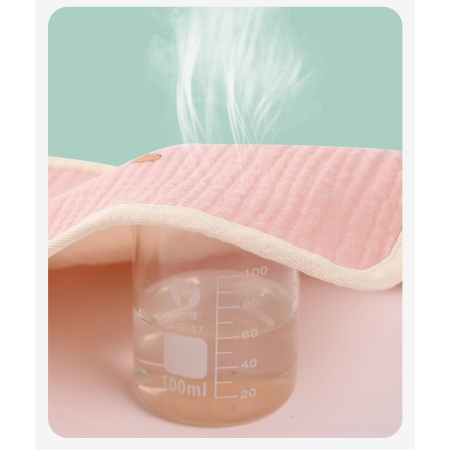 Prosop Absorbant, , din Bumbac, 25 x 25 cm, Model Cirese, cu Agatatoare, Roz [2]