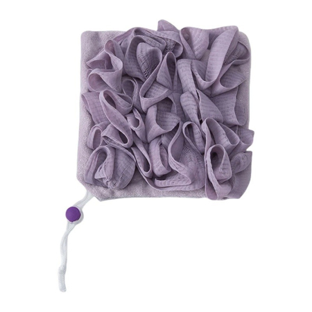 Articole pentru baie - Prosop de Baie, , 2in1, cu Burete din Plasa, 17 x 17 cm, Mov