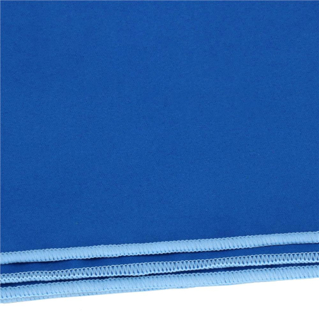 Prosop de plaja cu uscare de rapida, husa de transport, 75x150cm, albastru [6]