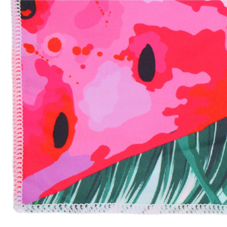 Prosop de plaja cu uscare de rapida, husa de transport, 90x180cm, model pepene verde [14]