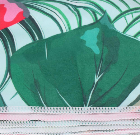 Prosop de plaja cu uscare de rapida, husa de transport, 90x180cm, model pepene verde [13]