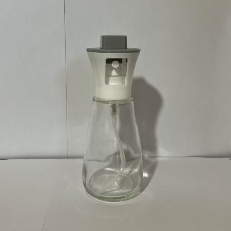 Pulverizator pentru Ulei, , Pulverizator din Sticla pentru Otet sau Alte Lichide, Simplu Reincarcabil, Multifunctionale, 17.3 x 5.6 cm, Capacitatea 170 ml, Alb [2]