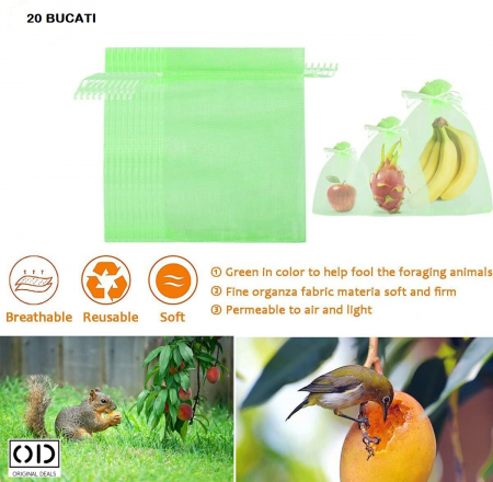 Plasa de protectie pentru pomi fructiferi si livada Punga pentru protectie fructe si legume  Punga de protectie impotriva daunatorilor Plasa de protectie pentru fructe si legume gradina livada [22]