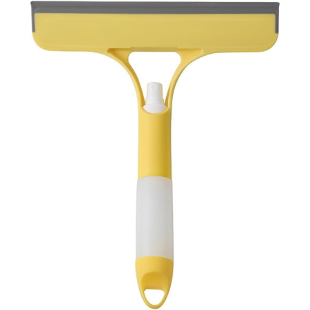 Accesorii Ingrijire Casa - Racleta de Curatare 3 in 1, , Multifunctional, Pentru Casa si Masina, Pulverizator de Spray, Racleta din Silicon si Burete, 21.5 x 25.7 cm, Galben