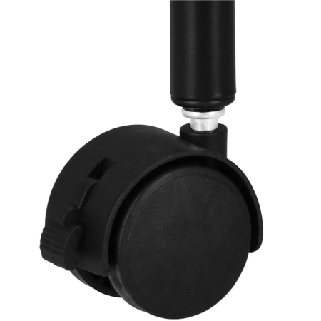 Raft metalic mobil tip carucior pentru bucatarie, 4 polite si 4 agatatori, negru, 44x26x85cm [7]