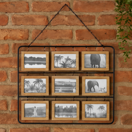 Rama foto Atmosphera Vivek pentru 18 poze, 64x49 cm, cadru metalic, maro [4]