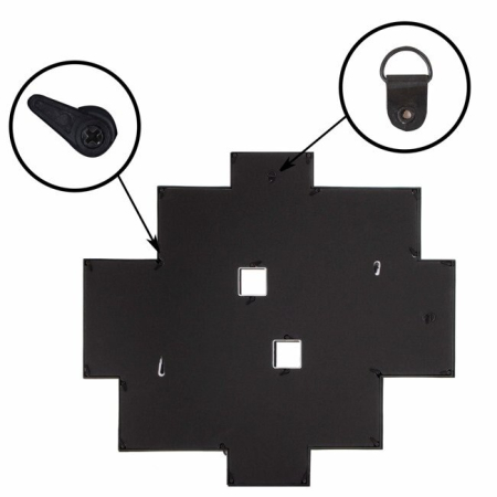 Rama foto de perete, colaj de 10 fotografii, 48x53cm, alb [3]