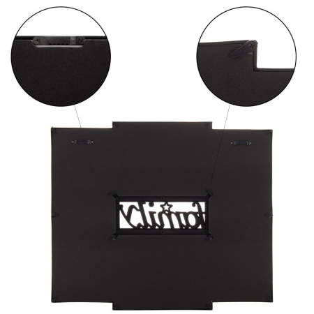 Rama foto de perete, colaj de 6 fotografii, 36x42cm, negru [3]