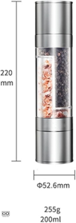 rasnita mecanica condimente, rasnita dubla sare piper, rasnita inox premium, rasnita manuala reglabila, rasnita otel inoxidabil, rasnita de bucatarie eleganta, rasnita moderna condimente, rasnita original dealsrasnita mecanica cu 2 compartimente pentru condimente din otel inoxidabil, rasnita dubla sare si piper design premium, rasnita manuala reglabila din inox original deals, rasnita profesionala pentru condimente cu macinare ajustabila, rasnita eleganta argintie pentru bucatarie moderna, rasnita condimente durabila din otel inoxidabil [14]