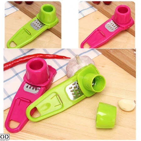 Razatoare Multifunctionala Manuala pentru Usturoi, Nuci, Alune si Migdale, PVC, Fucsia [1]