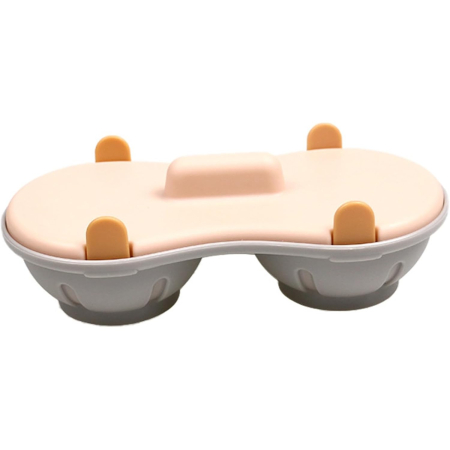 Recipient Dublu pentru Oua, , din Plastic , pentru Gatit la Microunde, 22 x 11.8 x 8 cm, Portocaliu [7]