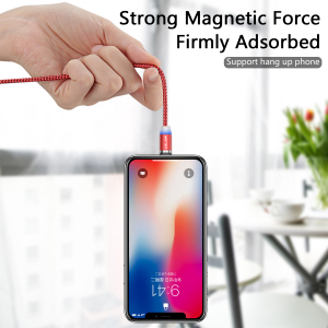 Cablu Textil USB Fast & Safe Charging 3.6A cu Mufa Magnetica 360° Cablu de date telefoane Cablu de incarcare telefon [32]