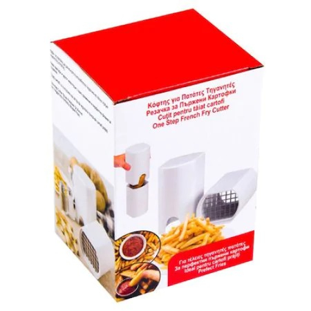 Aparat Cutit Multifuntional pentru Taiat Cartofi Pai, Legume sau Fructe, Ergonimic si Eficient, Alb, ABS [6]