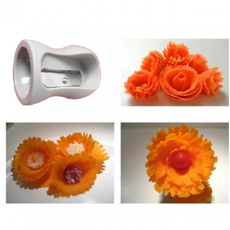 Ascutitoare pentru Feliat Legume, Morcovi, Castraveti, Gri, Premium [0]