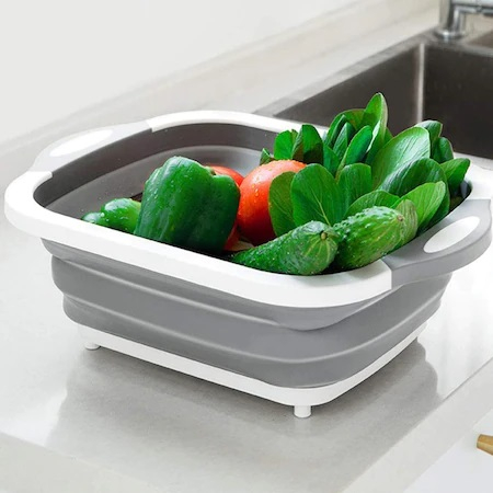 Tocator si Caston Pliabil din PVC si Silicon cu Buton de Scurgere a Apei, Premium [18]