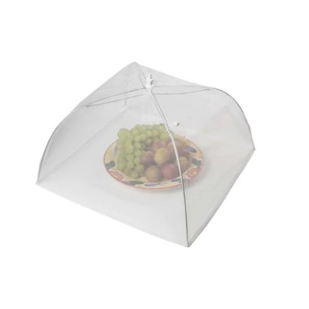 Umbrela de Protectie Impotriva Insectelor, Furnicilor si Gandacilor pentru Farfurii, Caselore si Alimente, Alb, 31cm x 31cm [4]