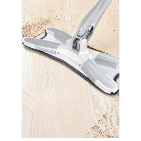 Rezerva Mop Plat, , din Fibre Superfine, Lavabila, 15 x 38 cm, Argintiu [2]