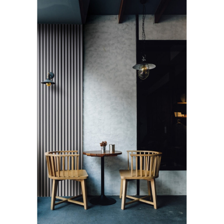 Riflaj MDF decorativ LDA PREMIUM de tip Panou Acustic, Gri Nisip, 260x40 cm [6]