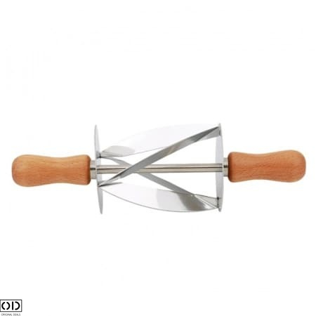 Rola cu Cutit de Taiat Aluat pentru Croisante, Inox, 20 x 6 cm [13]