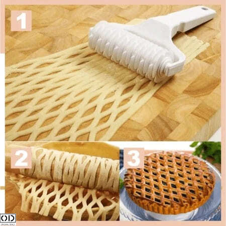 Rola Cutit pentru Taiat Aluat pentru Placinte, Foietaj si Prajituri, PVC [4]