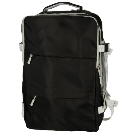 Rucsac de calatorie, 45x28x16 cm, negru – impermeabil, compatibil pentru companii aeriene low cost [8]