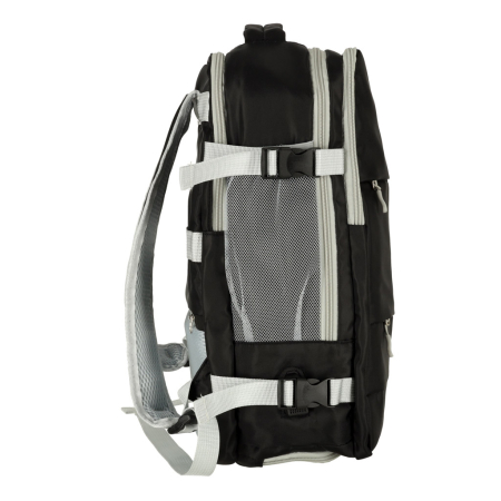 Rucsac de calatorie, 45x28x16 cm, negru – impermeabil, compatibil pentru companii aeriene low cost [7]