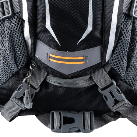 Rucsac de drumetie, gri cu elemente reflectorizante, 18litri, 45x30x15cm [7]