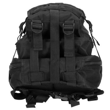 Rucsac militar pentru drumetie, impermeabil, ultra usor, 4 compartimente, culoare negru [21]