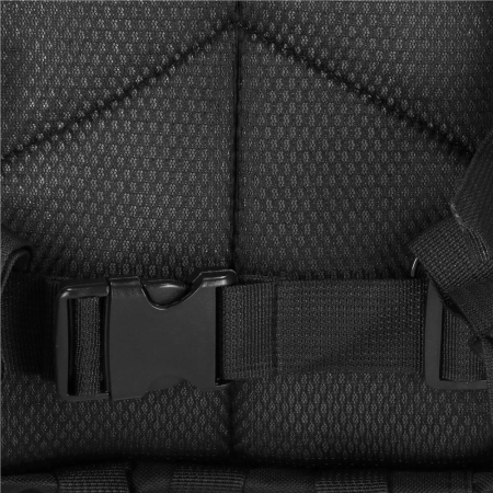 Rucsac militar pentru drumetie, impermeabil, ultra usor, 4 compartimente, culoare negru [9]