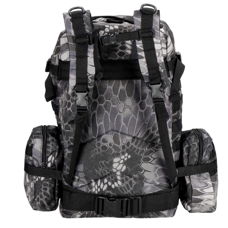 Rucsac militar pentru drumetie, impermeabil, ultra usor, 50litri, gri [10]
