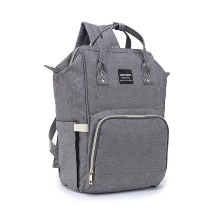 Rucsac Multifunctional pentru Mamici, , din Panza Oxford, Compartimentare Multipla, Impermeabil, 43 x 18 x 26 cm, Gri Inchis [4]