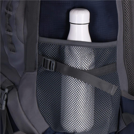 Rucsac tactic militar pentru drumetie, cu husa de ploaie, 60 litri, 25 kg, 70x40x24 cm, gri albastru [10]